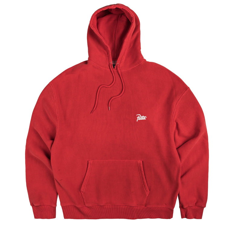 

Свитер washed classic hooded sweater Patta, красный