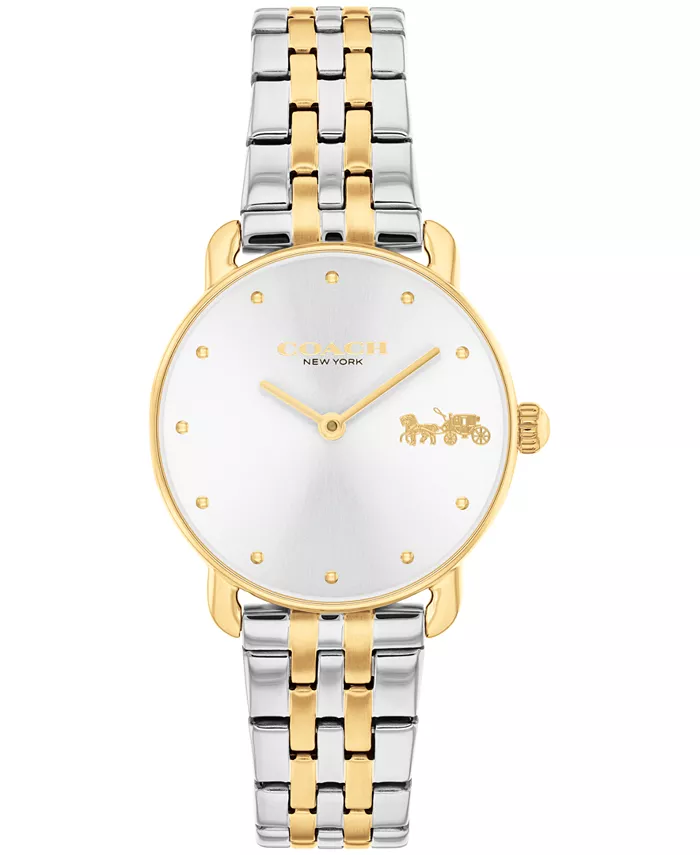 

Женские часы Elliot с двухцветным браслетом из нержавеющей стали, 28мм Coach