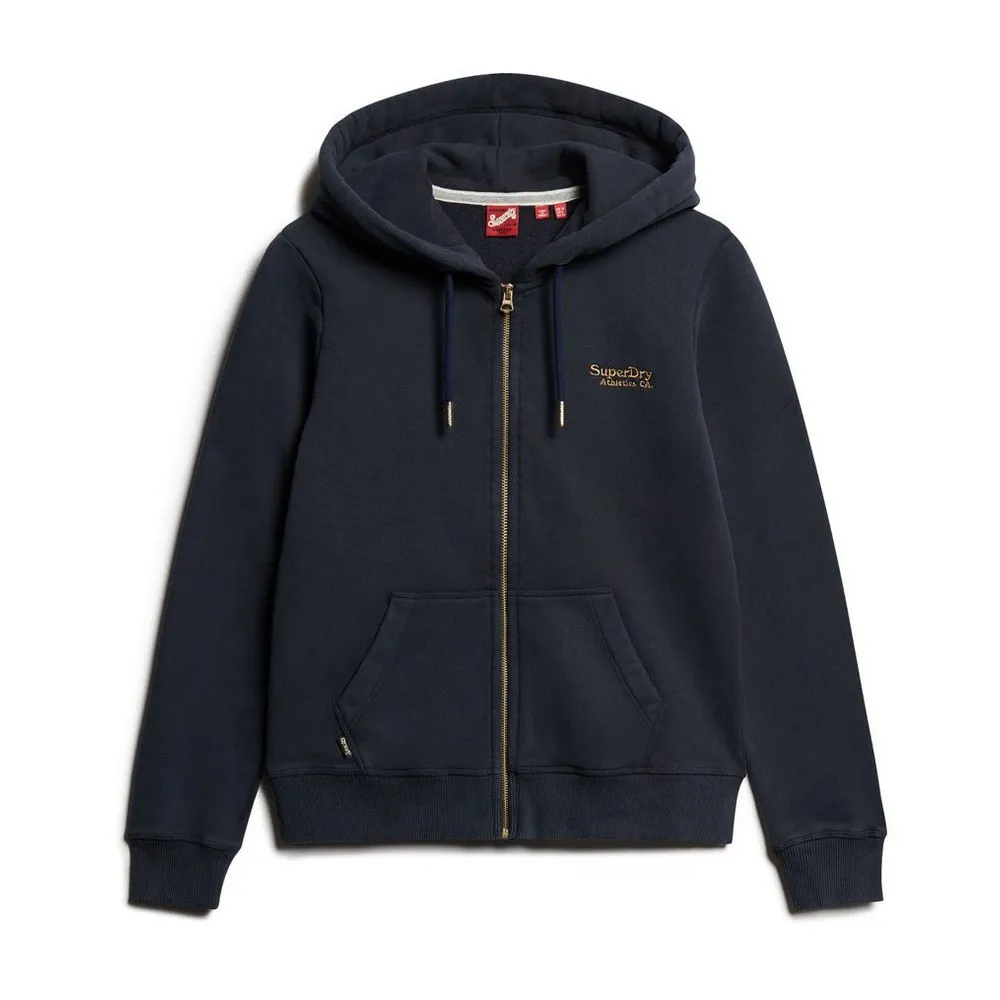 

Толстовка Superdry Essential Logo full zip, черный