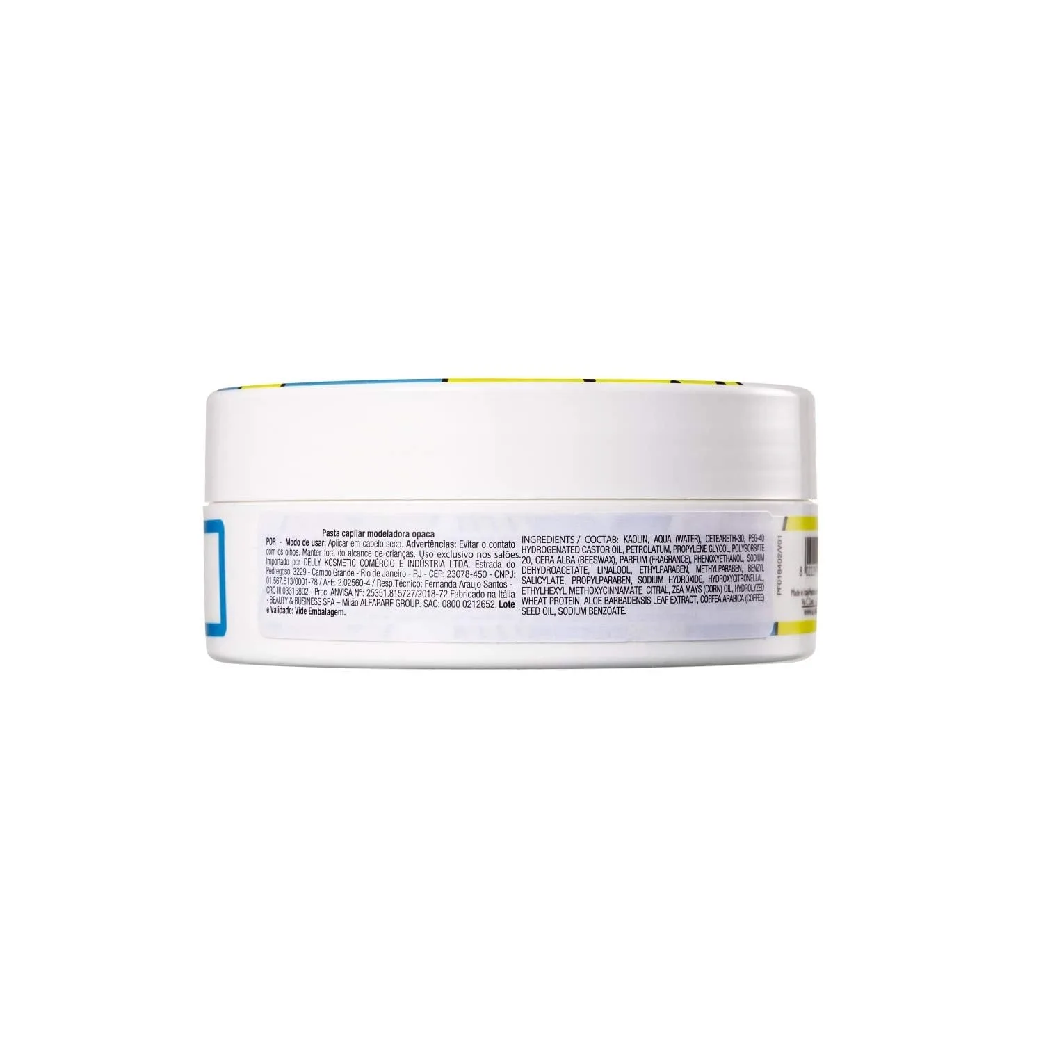 ALFAPARF MILANO Yellow Style паста для волос сильной фиксации с матовым эффектом, для укладки и текстуры, долговечная, сохраняет волосы мягкими и увлажненными, 118 г — фото 4