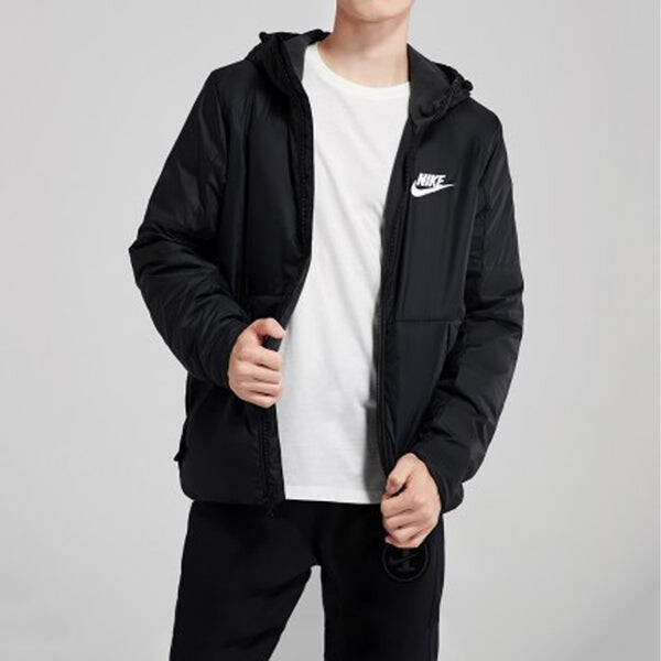 Куртка sportswear casual sports windproof hooded black Nike, черный — фото 4
