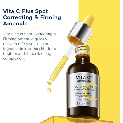Vita C Plus Точечная корректирующая и укрепляющая ампула, Missha — фото 3
