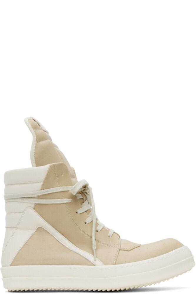 

Бежевые кроссовки Hollywood Geobasket Rick Owens