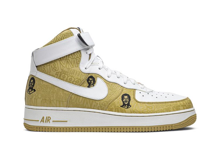 Кроссовки Nike Air Force 1 Lux Hi '07 'Players', золотой — фото 2