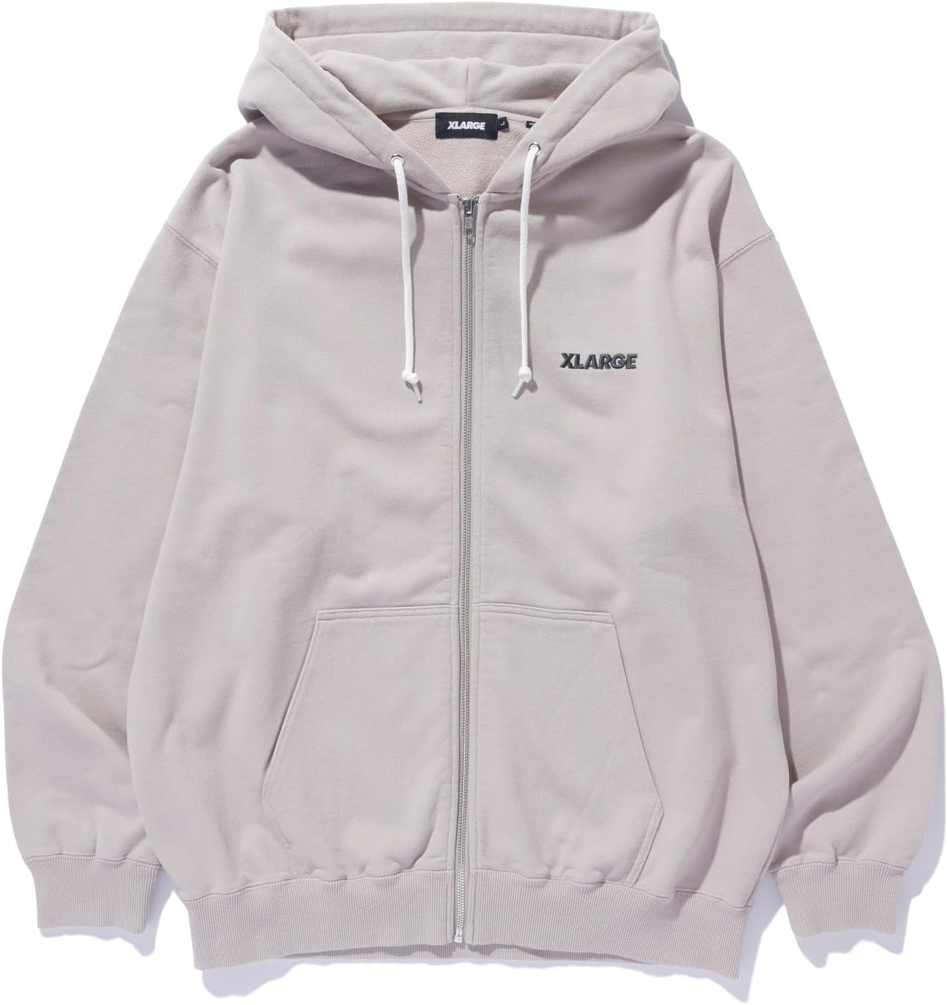 

Толстовка с капюшоном размера XLARGE, стандартный логотип, застежка-молния, мужская, бежевый