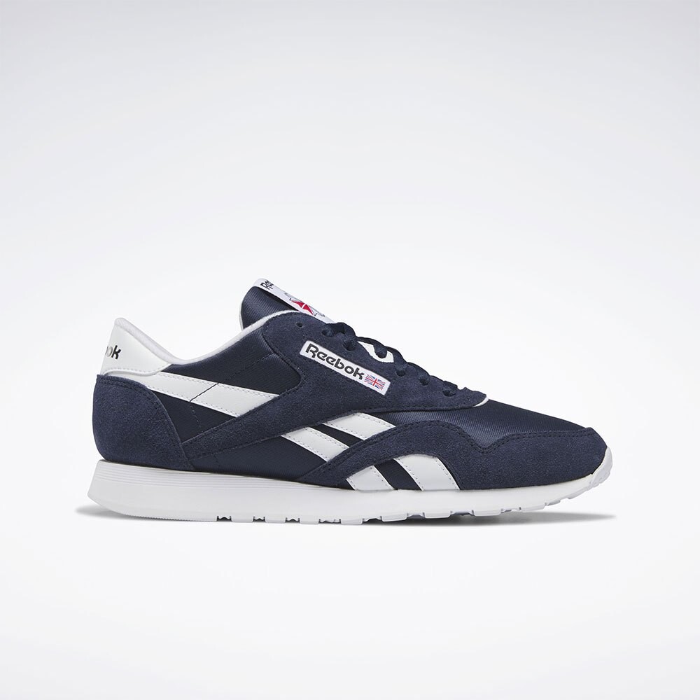 

Кроссовки Reebok Classic Nylon, синий, Серый, Кроссовки Reebok Classic Nylon, синий