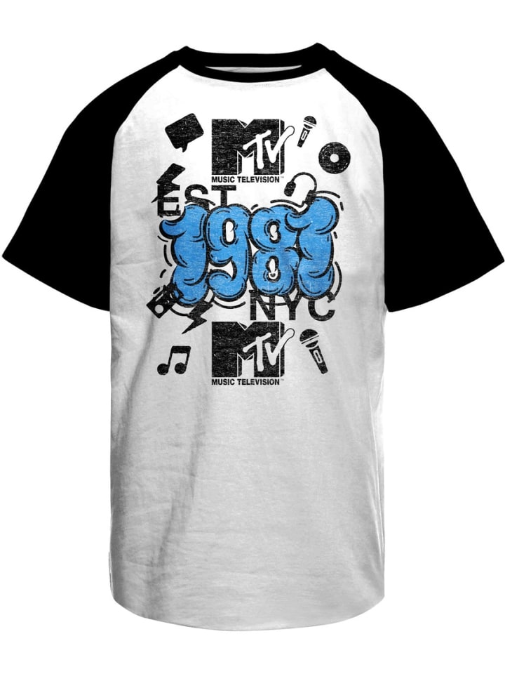 

Футболка MTV NYC 1981 Baseball T-Shirt белого цвета MTV, Белый, Футболка MTV NYC 1981 Baseball T-Shirt белого цвета MTV