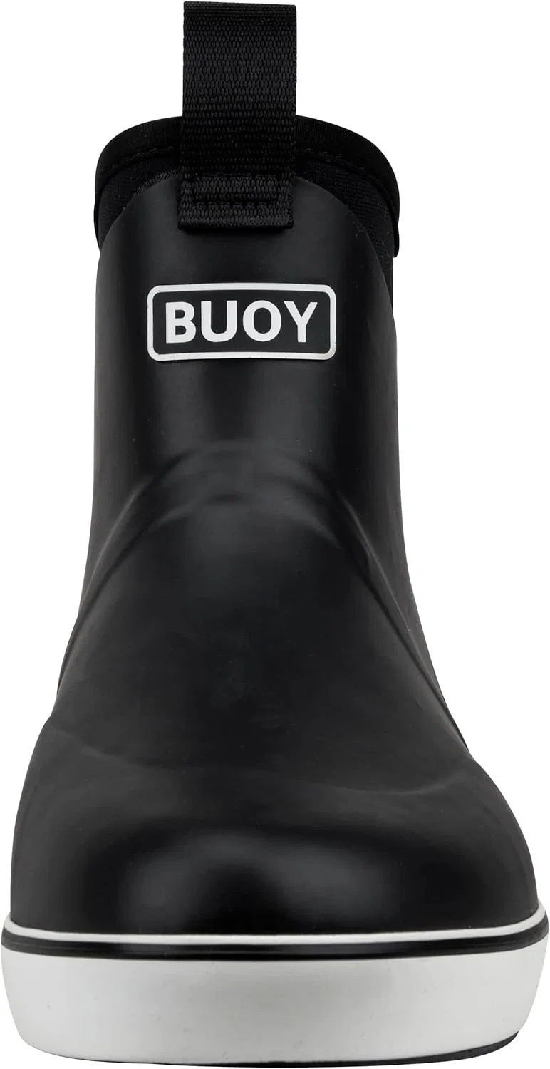 Мужские палубные ботинки Buoy Boots Deck Boots - короткие мужские дождевые ботинки, Black — фото 4