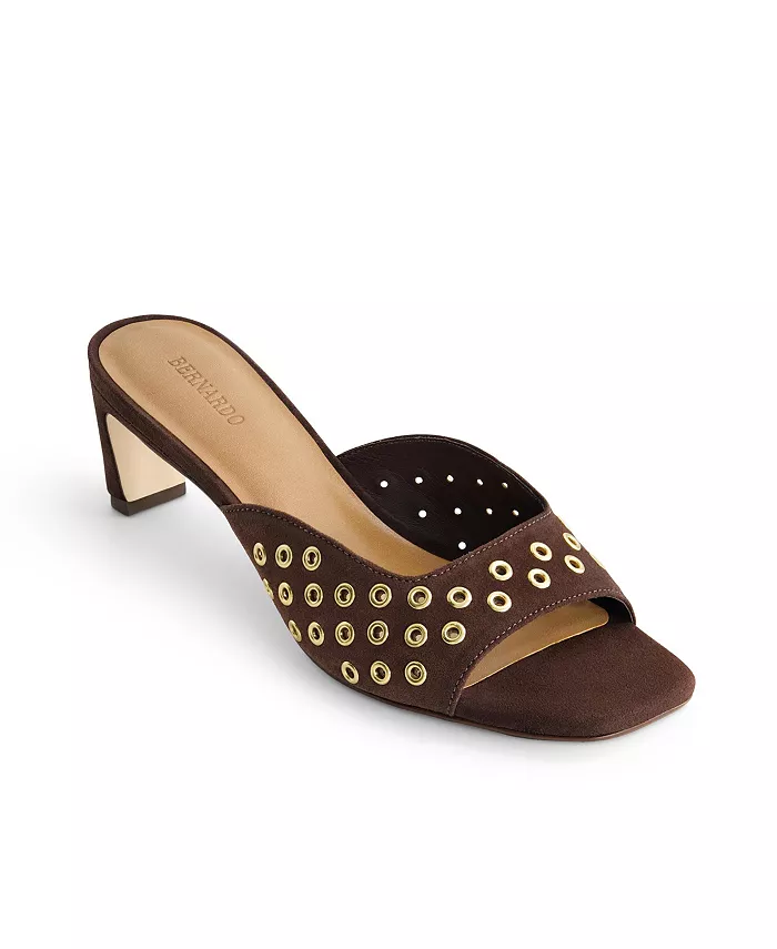 Бернардо Сенца Громмет Каблуки Мюли Bernardo Footwear, коричневый — фото 3