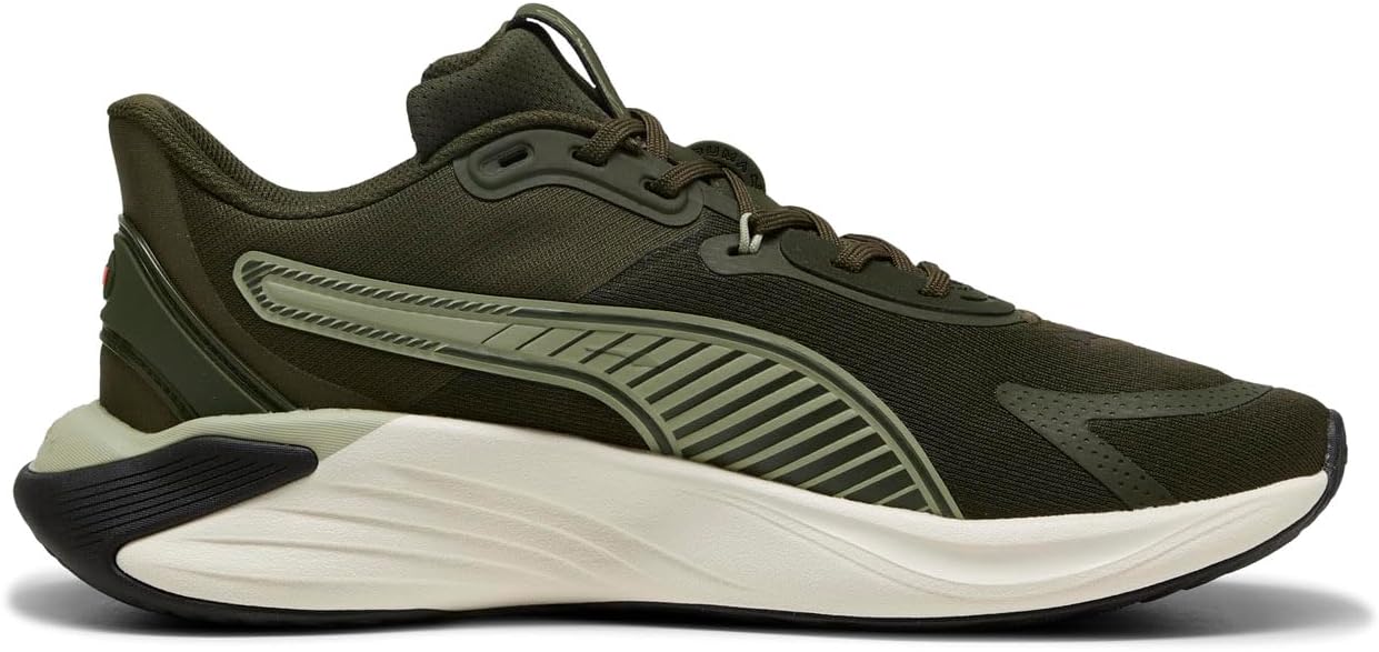 

Кроссовки PUMA Unisex Pwr Hybrid Tr, белый/красный/оливковый