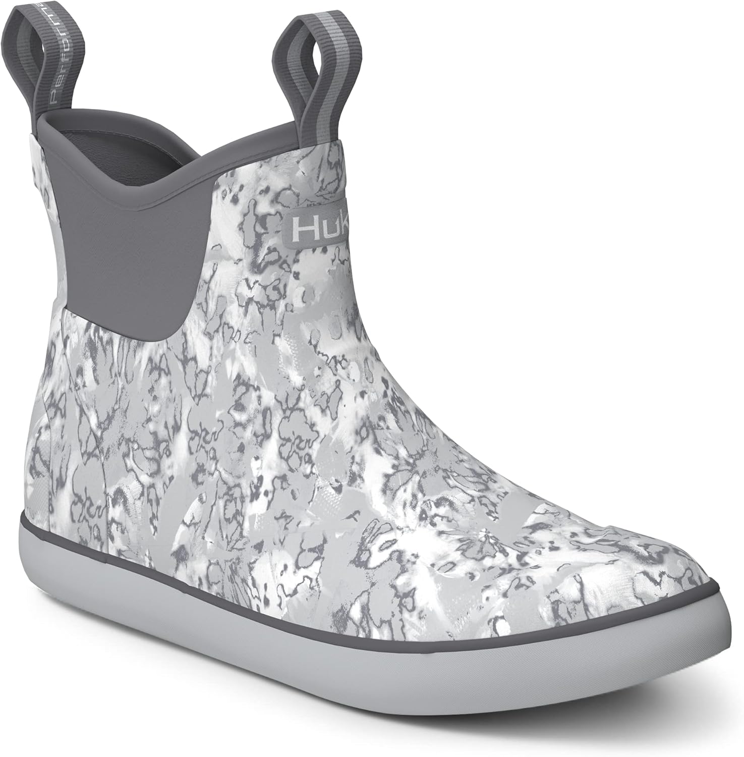 

Мужские ботинки HUK Rogue Wave, высокопроизводительная обувь для рыбалки и работы на палубе, Fin Flats - Harbor Mist