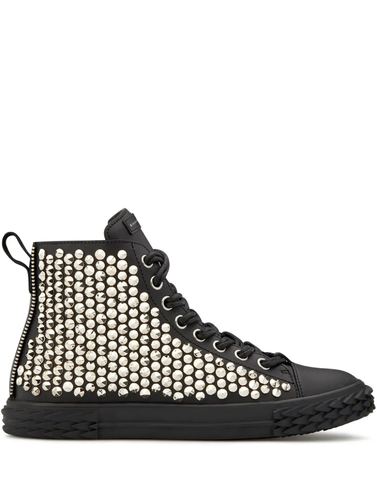 

Giuseppe Zanotti высокие кеды с заклепками, черный
