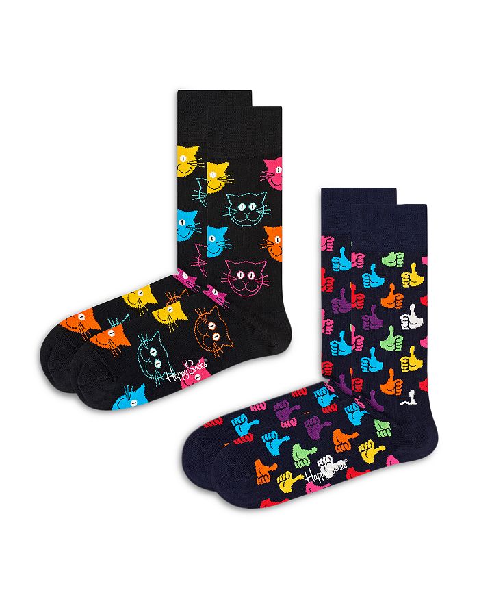 

Классические носки из хлопковой смеси Happy Socks, 2 шт, черный