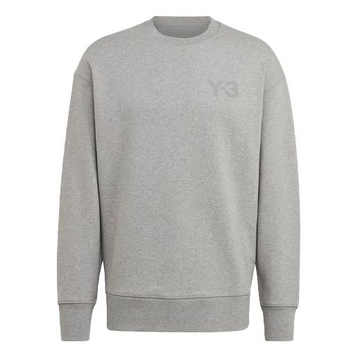 

Толстовка Men's Y-3 SS21 Logo Round Neck Pullover Gray, серый