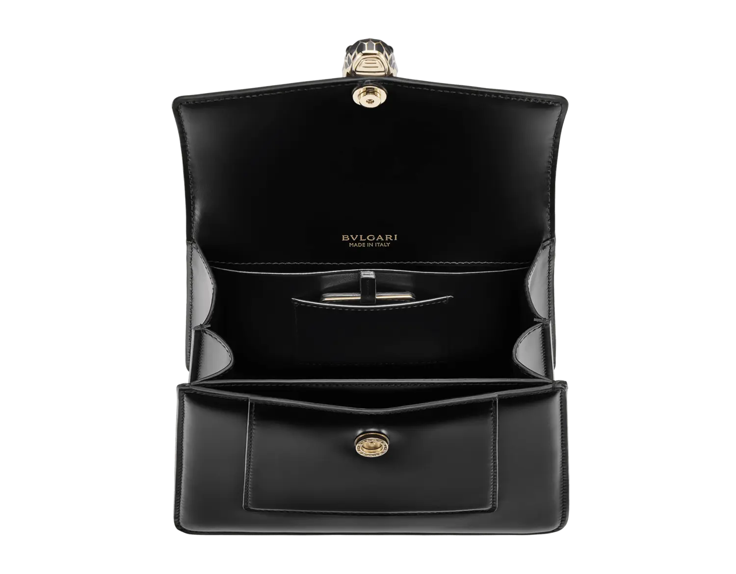 Сумка Serpenti forever среднего размера с верхней ручкой Bvlgari, черный — фото 4