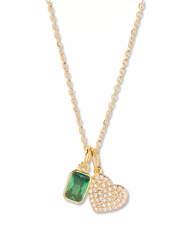 

Ожерелье с камнем в форме сердца Аделины Brook & York, may