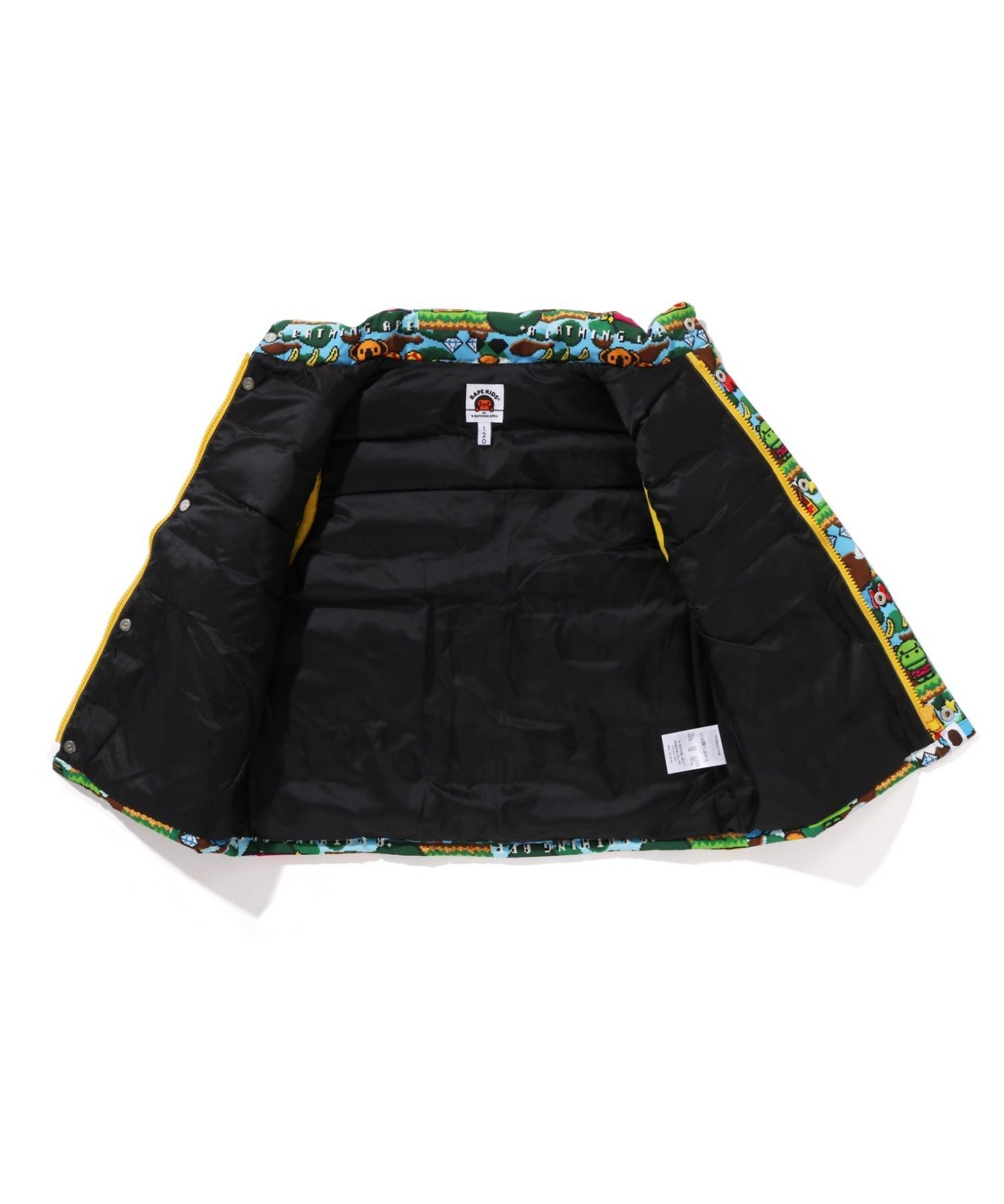 Пуховый жилет Baby Milo с игровым узором A Bathing Ape Pirate Store, MULTI — фото 3