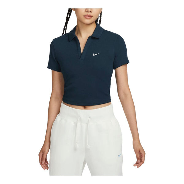 

Рубашка поло sportswear essential polo shirt asia sizing 'dark blue' Nike, синий