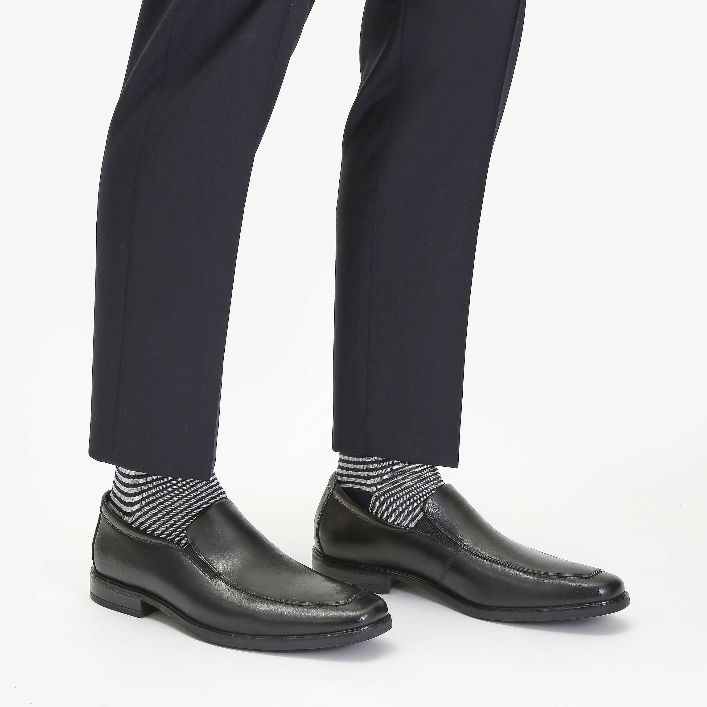 Лоферы Говард Эдж Clarks, Black Leather — фото 3
