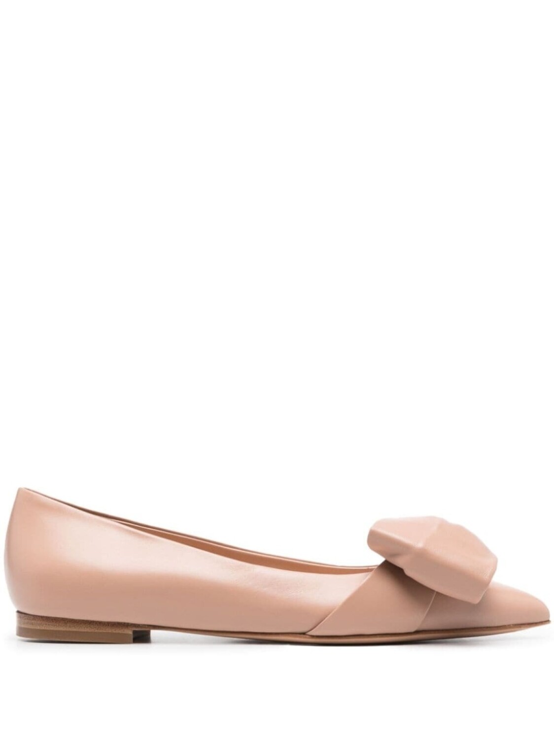 

Gianvito Rossi балетки с бантом, нейтральный цвет