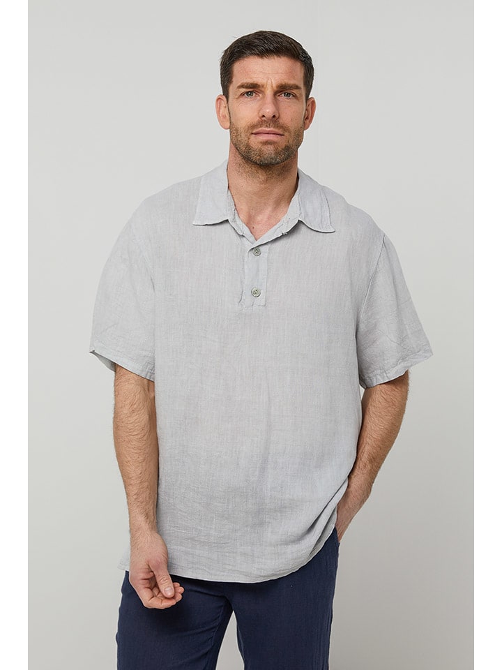 

Рубашка-поло Rodier Lin, светло-серый