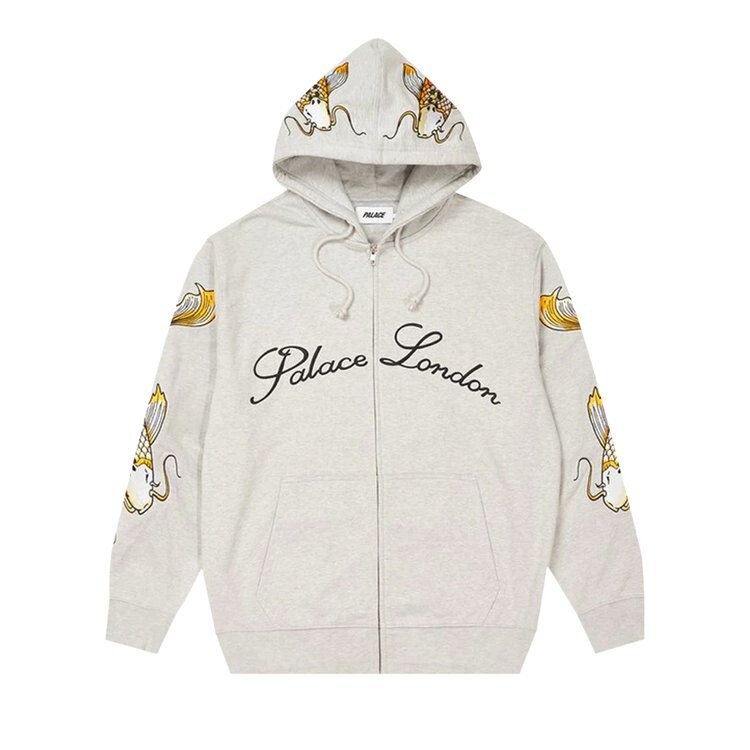 

Толстовка Palace Carp Zip 'Grey Marl', серый