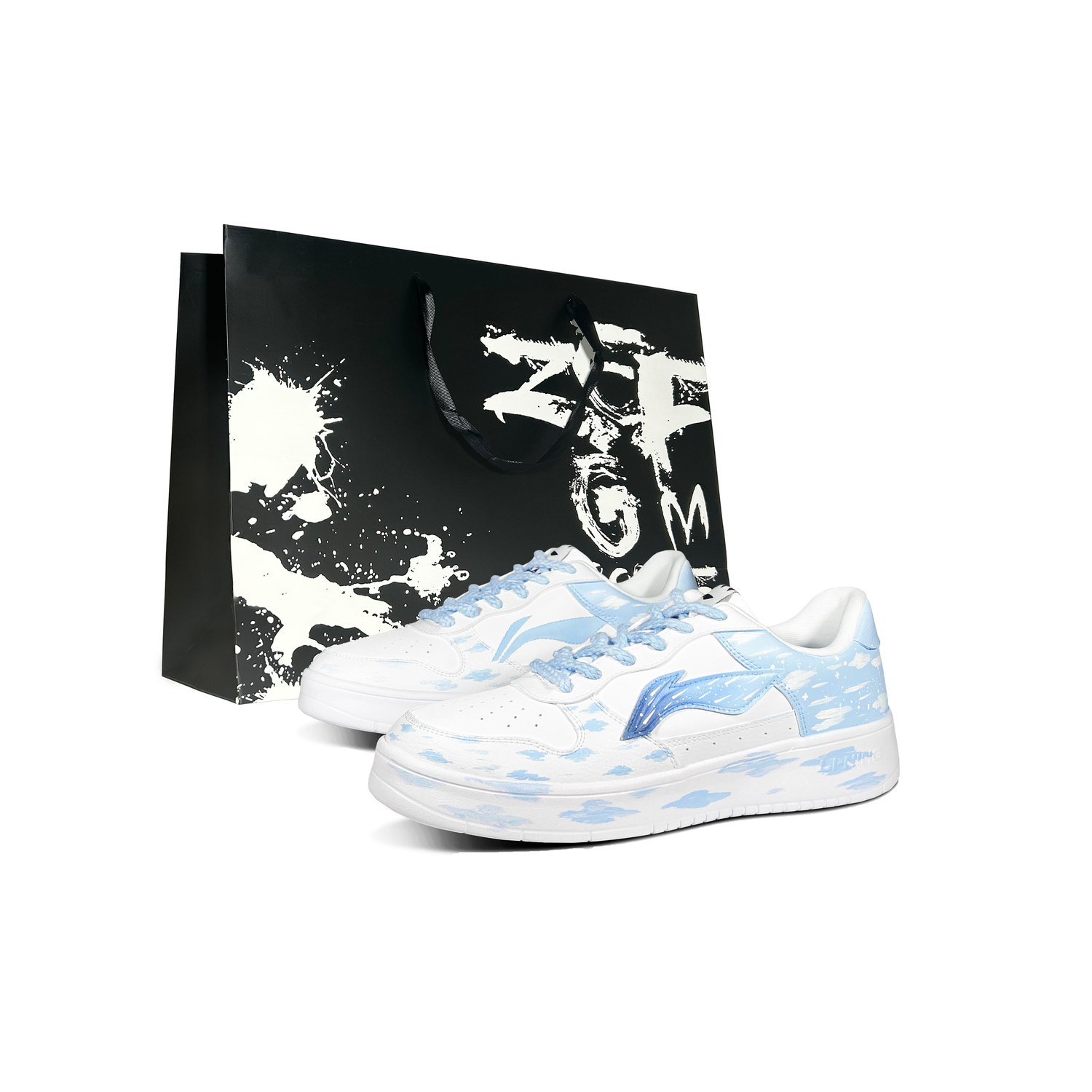 

Понтонные лодки противоскользящие и износостойкие высота увеличивающая низкие топ скейтборд кроссовки мужские LINING, белый