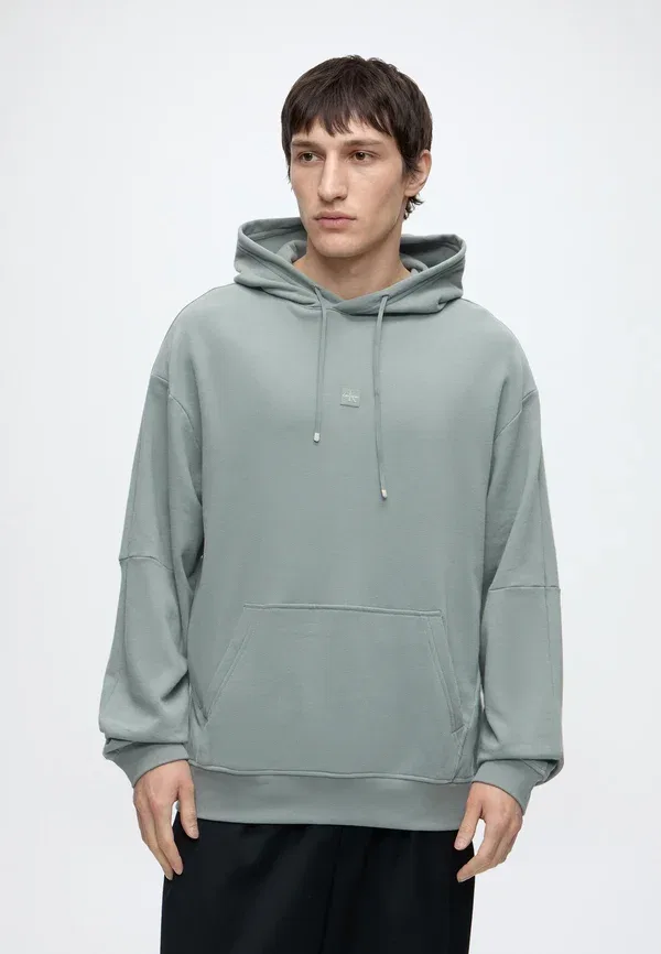 Толстовка Calvin Klein icon hoodie, зимний серый