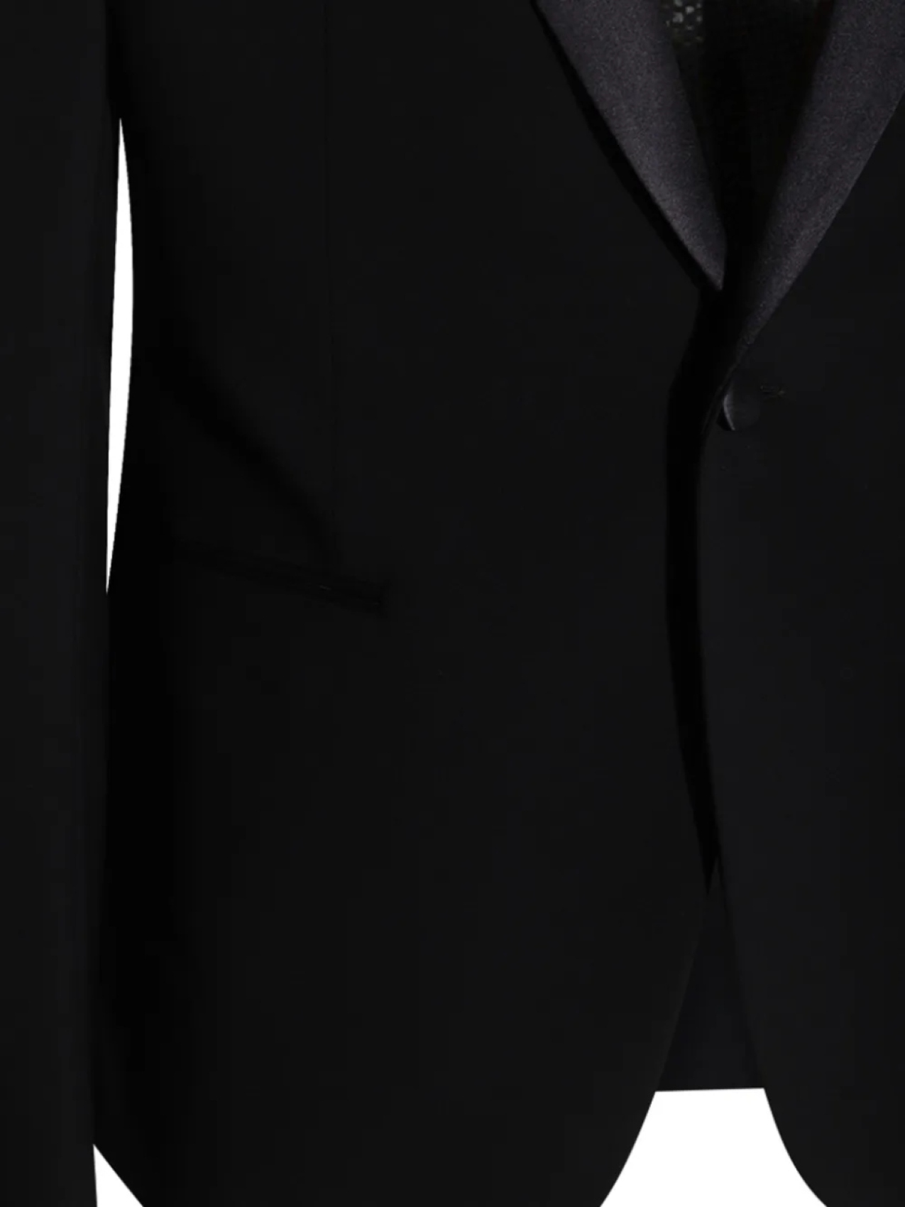 Костюм с атласной отделкой Emporio Armani, черный — фото 3