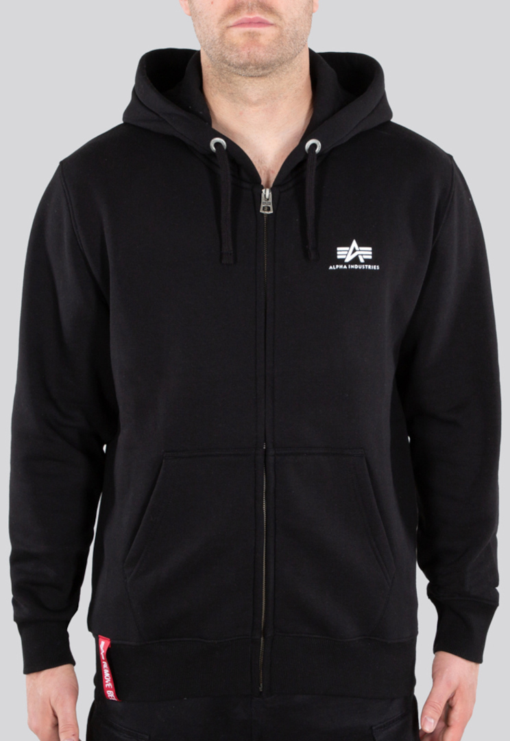 

Худи Alpha Industries Basic Zip Hoodie, черный
