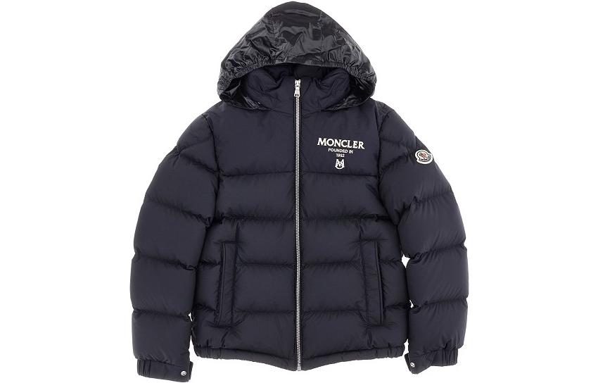 

Детская стеганая куртка Moncler, черный