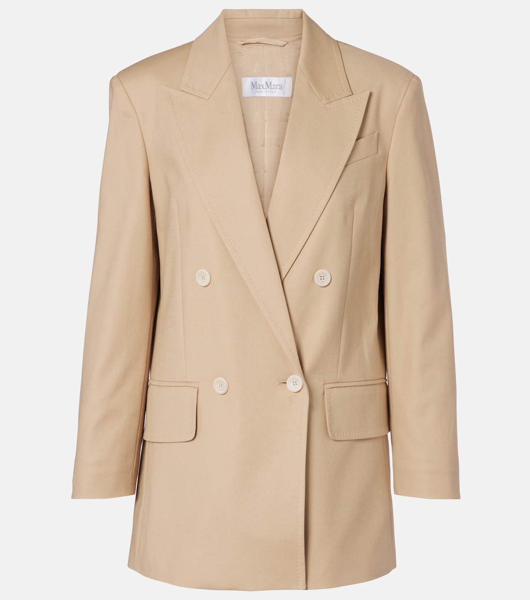 

Двубортный блейзер Suez из хлопковой смеси Max Mara, Pomice