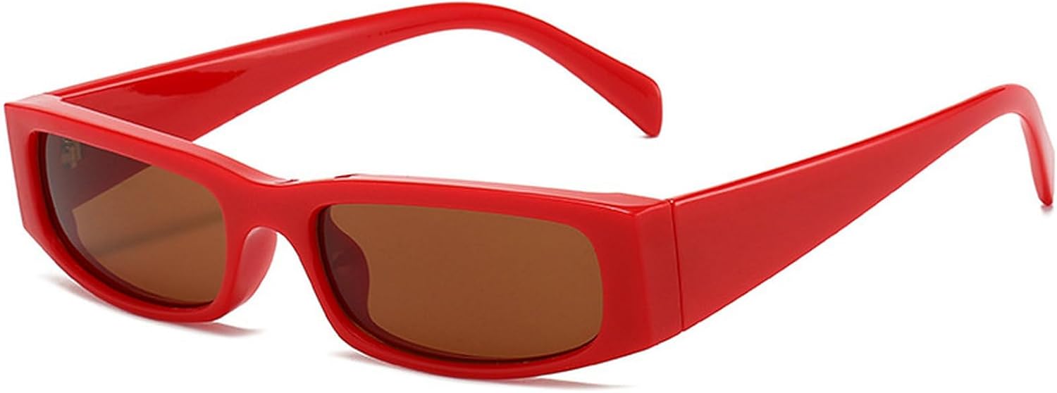 

Солнцезащитные очки в стиле ретро прямоугольной формы для женщин и мужчин, 90-е годы, маленькие винтажные квадратные солнцезащитные очки, модные прямоугольные очки mincl, C1