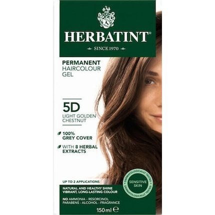 

Стойкая гель-краска для волос 5d светло-коричневый золотистый - 150 мл Herbatint