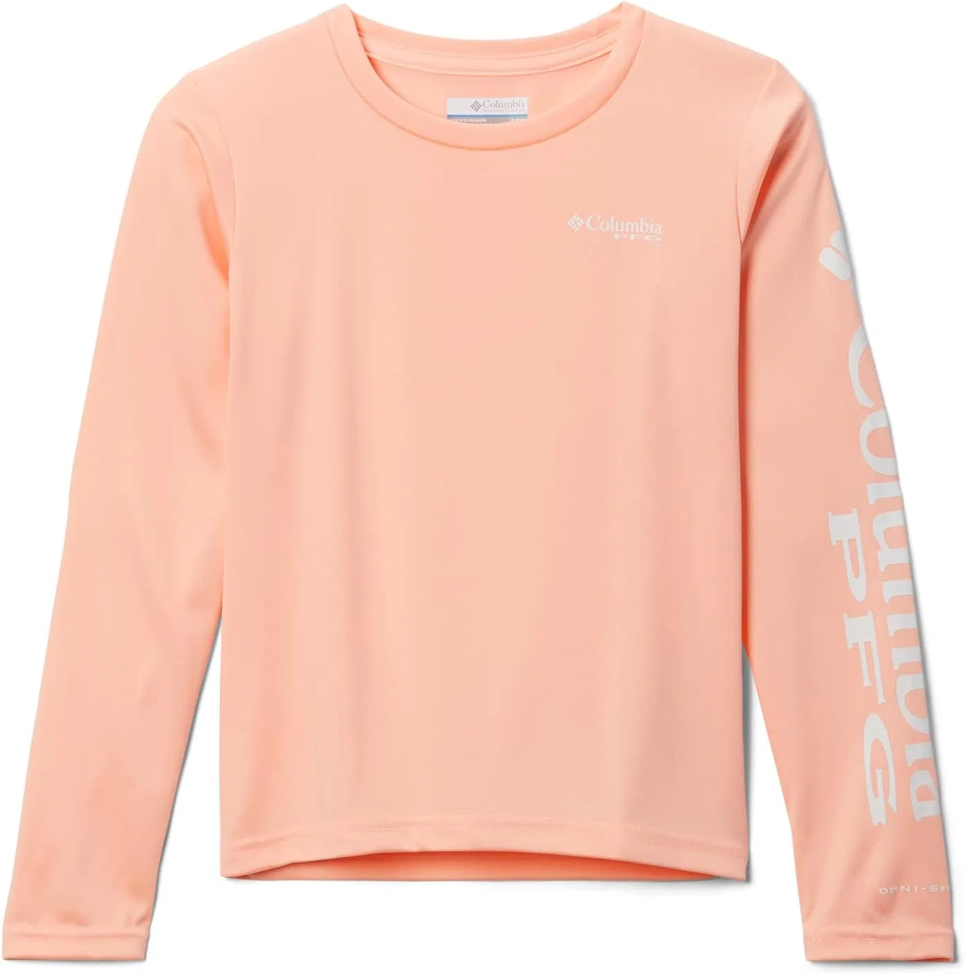 Футболка с длинным рукавом Columbia Girls Tidal Tee Long Sleeve, Tiki Pink