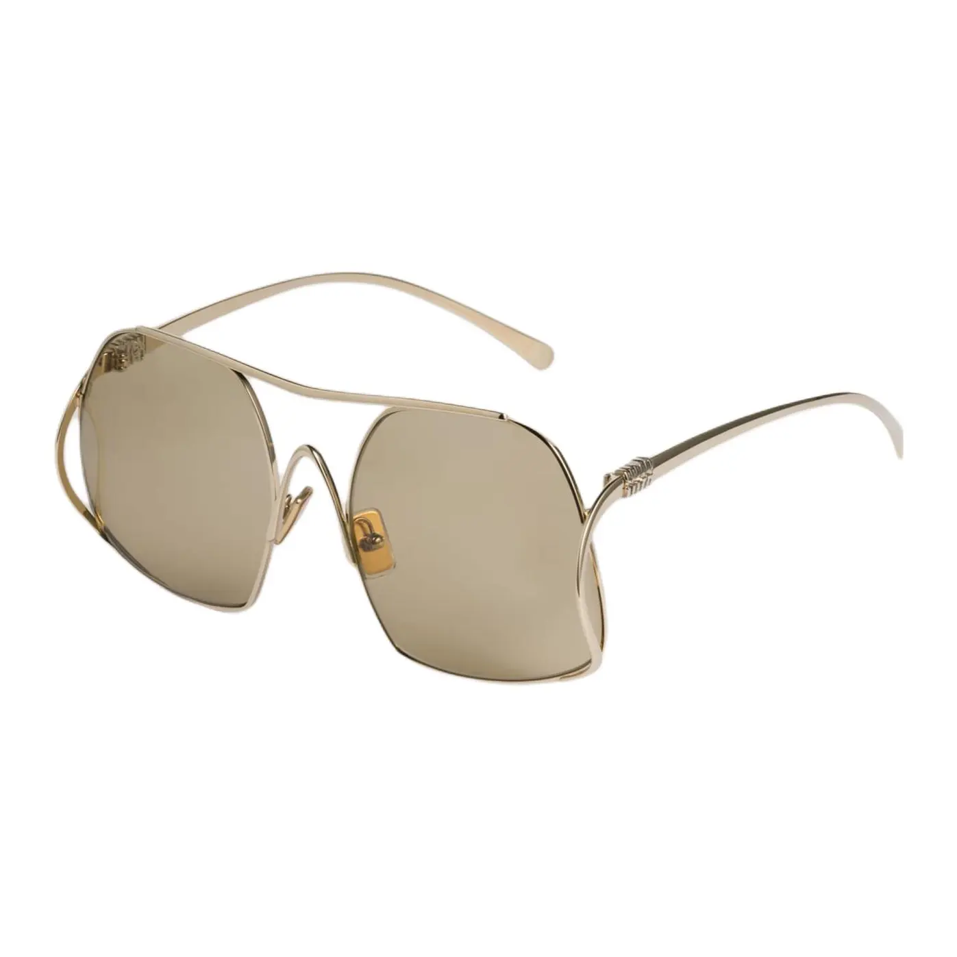 

MIU MIU Женские металлические солнцезащитные очки золотые, Gold