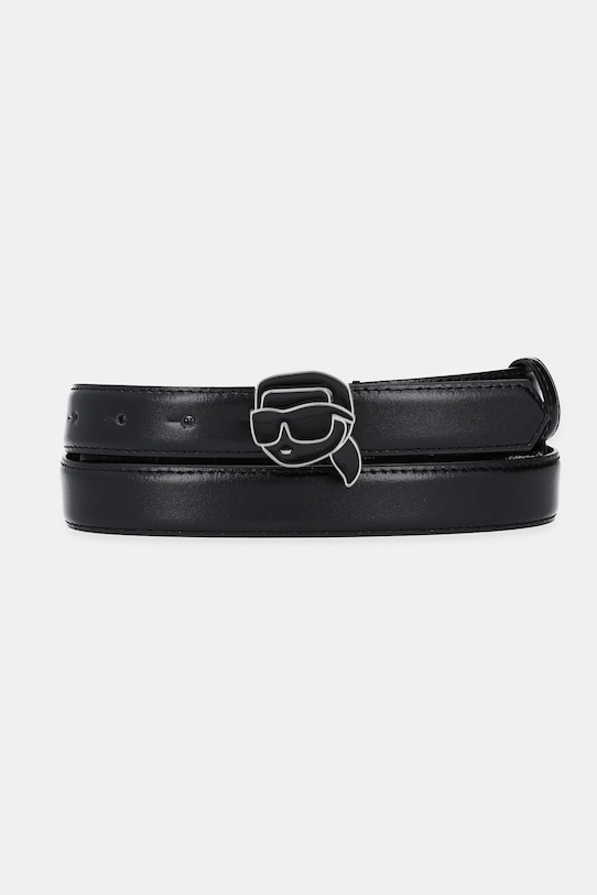 

Кожаный ремень Karl Lagerfeld, черный