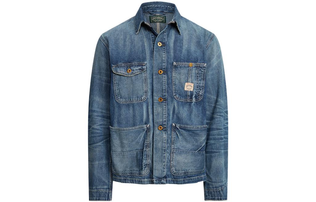 

Polo Ralph Lauren Джинсовая куртка мужская синяя, Blue