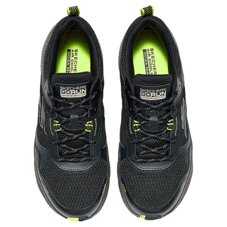 Мужские дышащие и упругие кроссовки для беска Skechers черные — фото 3
