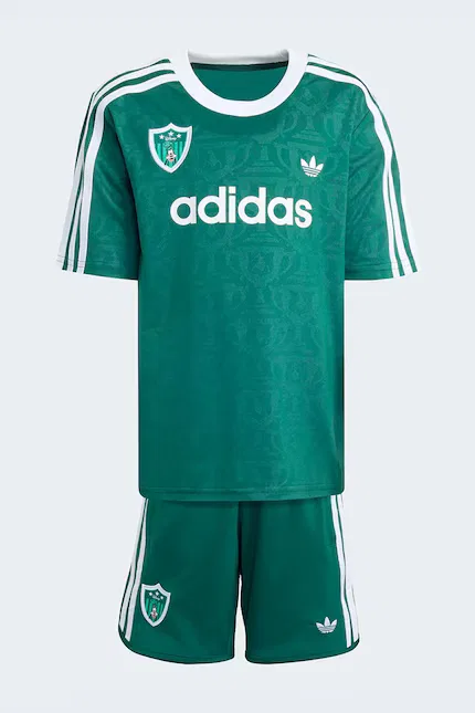 Комплект детский с узорами Adidas Originals, зеленый — фото 2