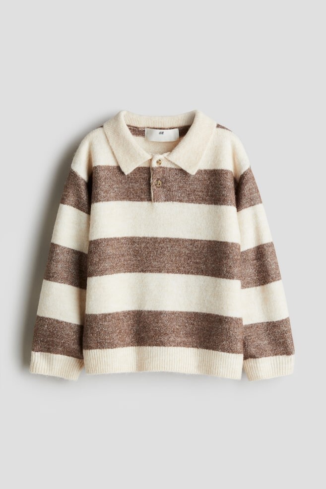 

Свитер-Поло H&M, бежевый