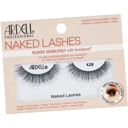 

Накладные ресницы Naked Lashes Real Hair 428 — натуральные веганские многоразовые накладные ресницы для приклеивания — 1 пара, Ardell