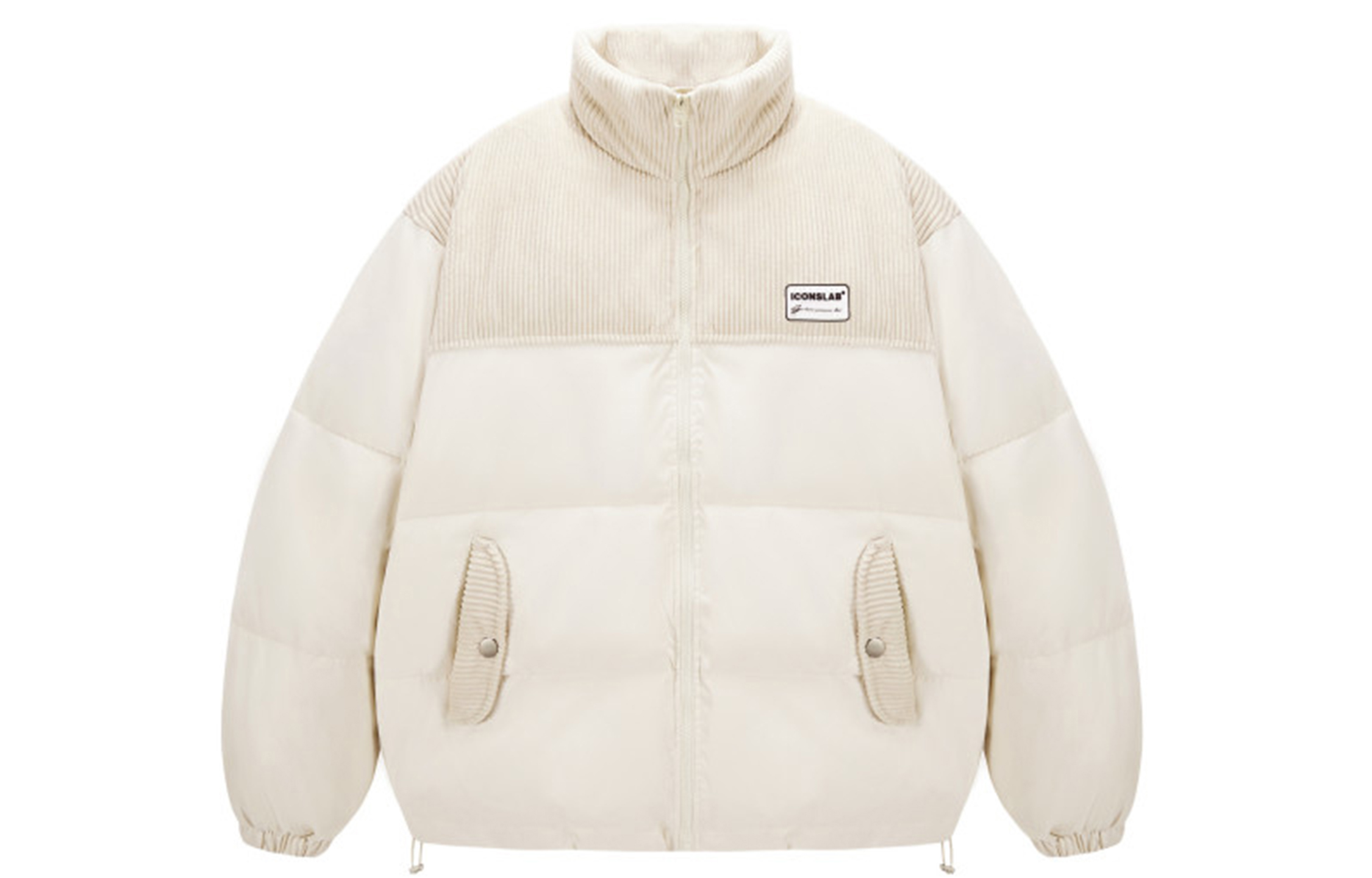 

Пуховик зимний унисекс ICONS Lab, молочно-белый