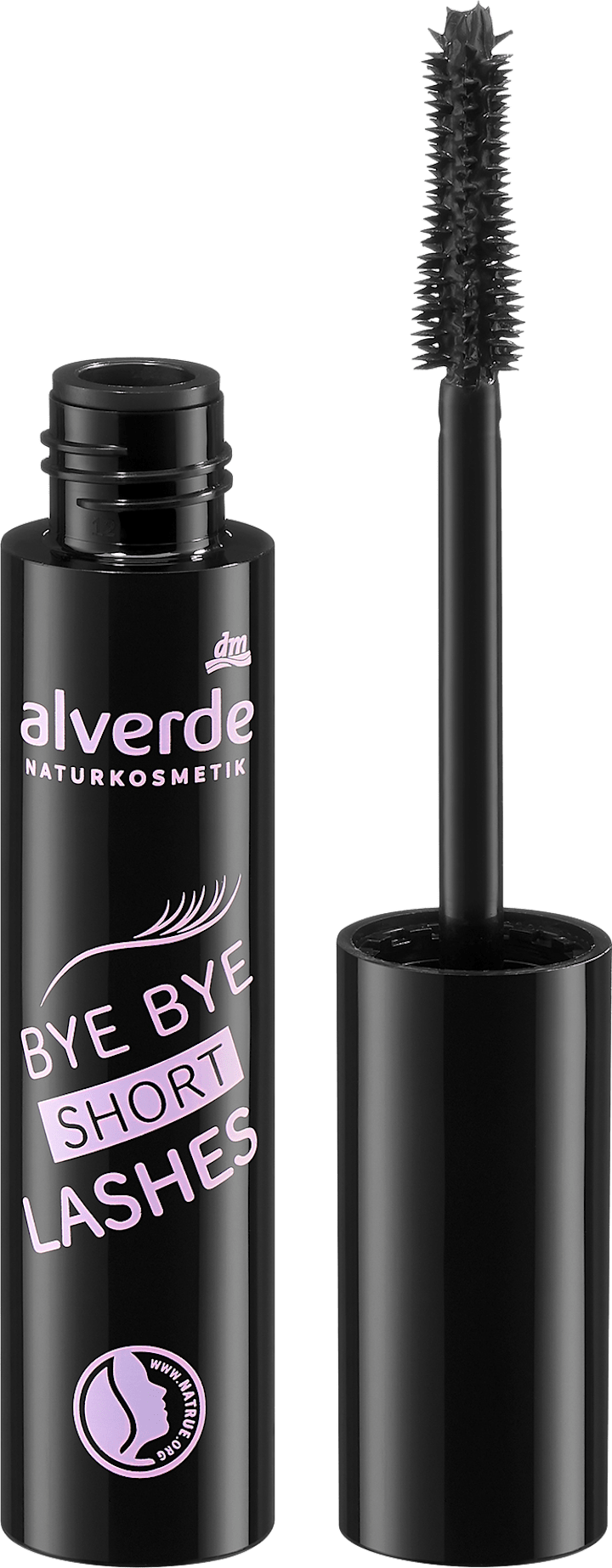 

Тушь для ресниц alverde NATURKOSMETIK Mascara Bye Bye Short Lashes Schwarz, 14 ml