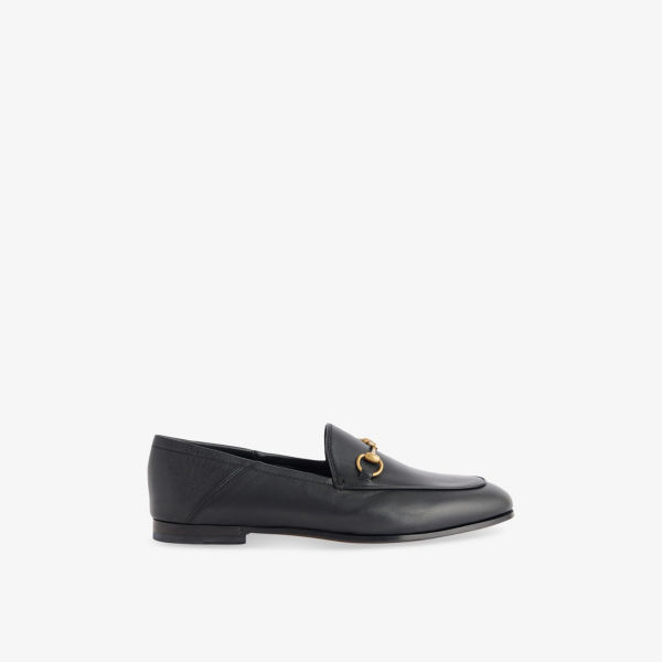 Лоферы Gucci Horsebit с пряжкой, черный