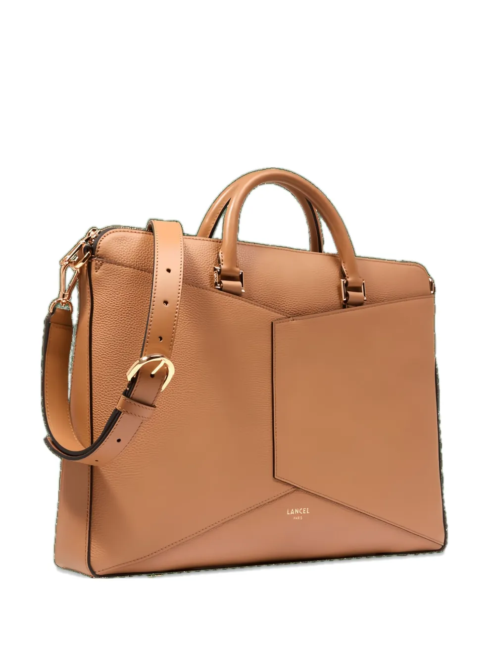 

Сумка для ноутбука из кожи Enveloppe Lancel, коричневый