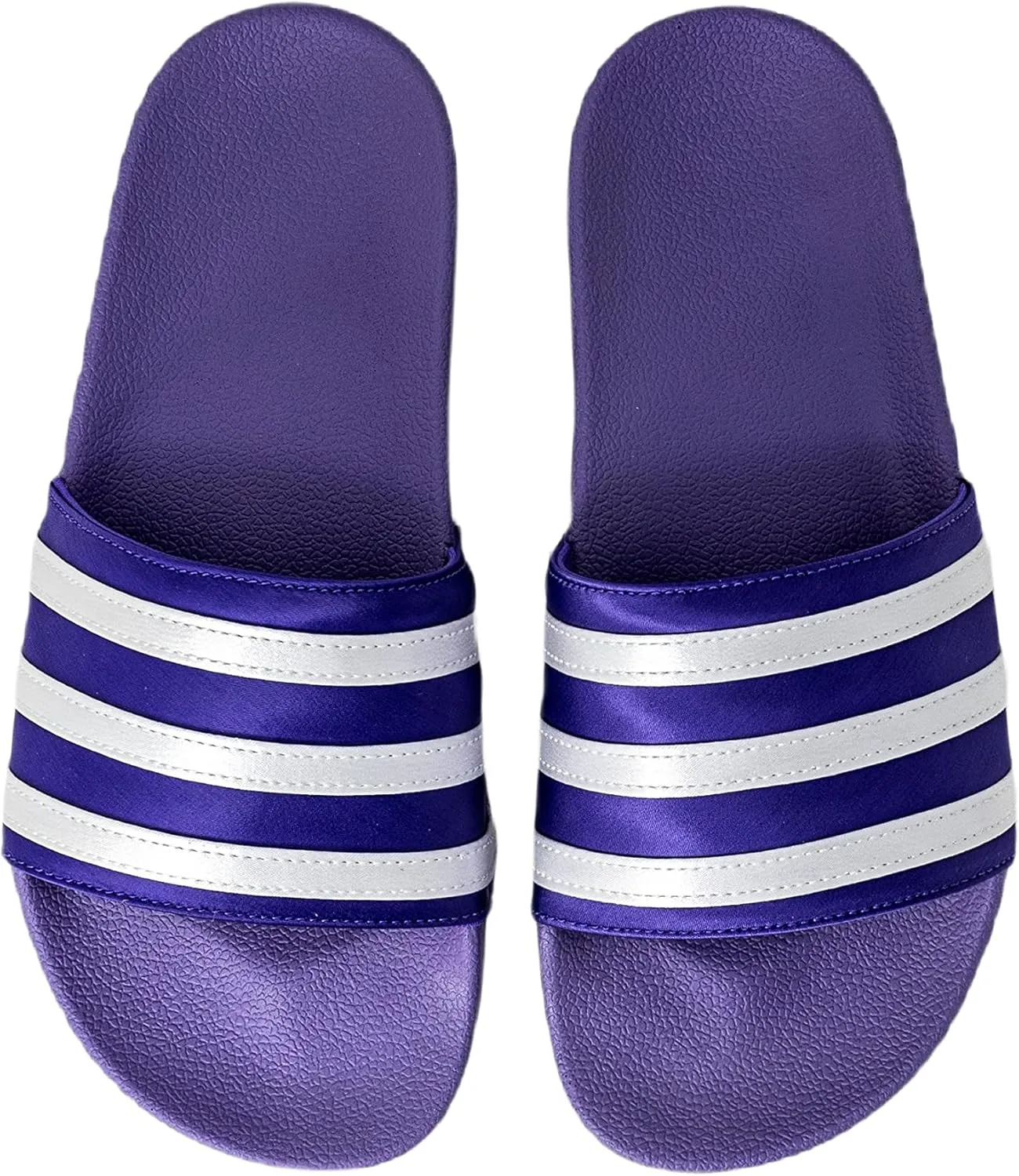 Мужские шлепанцы Adidas Voloomix, белый/фиолетовый — фото 2