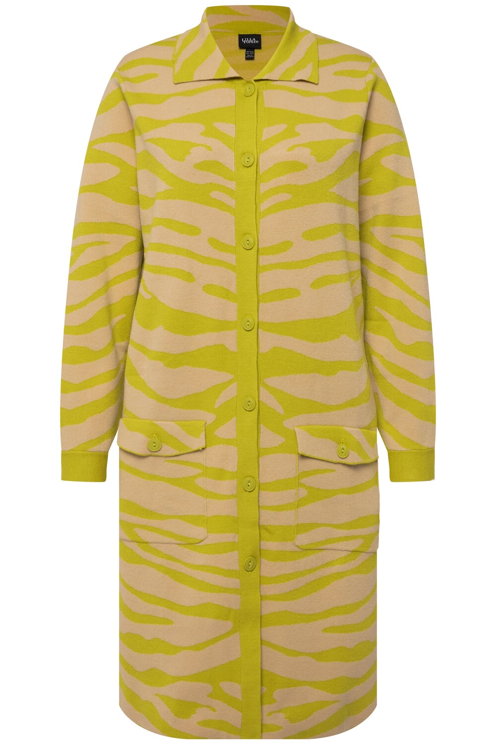 

Толстовка Ulla Popken Strickjacke, цвет grüngelb