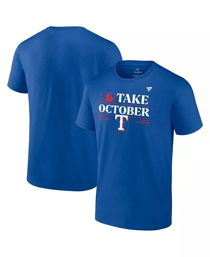 

Мужская футболка Royal Texas Rangers 2023 Postseason для раздевалки Fanatics