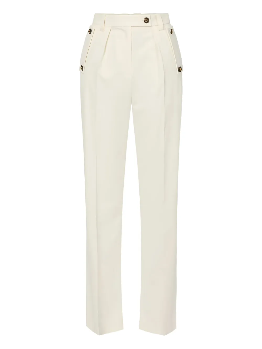 

Брюки с логотипом на пуговице Elisabetta Franchi, нейтральный